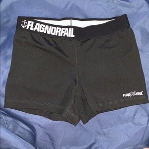 FLAG NOR FAIL Spandex Shorts